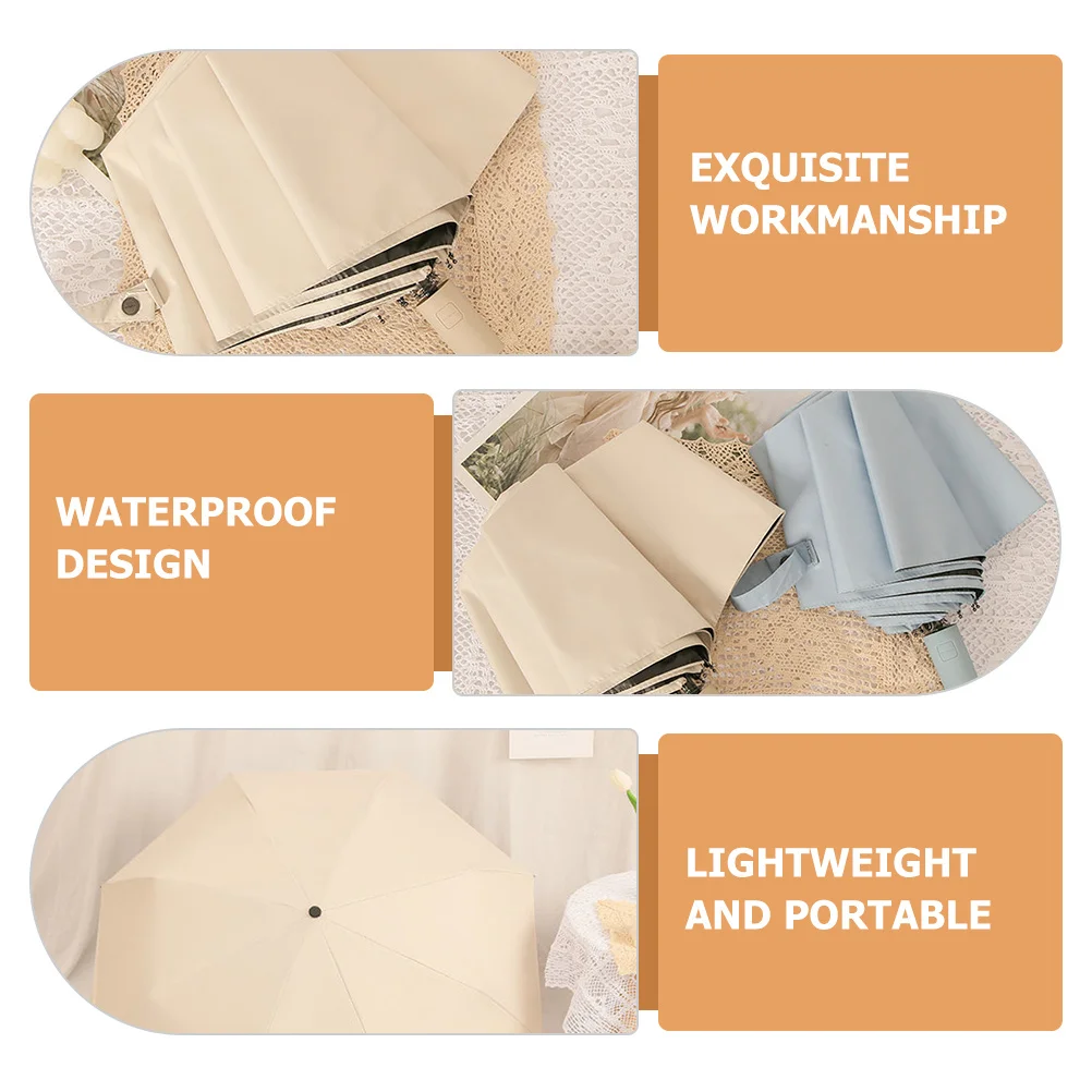 

Sun Parasol Travel Folding Umbrella Uv Protection Rainproof Windproof Outdoor Portable Sun Protection Umbrella