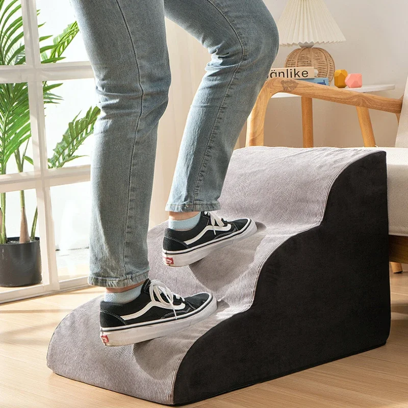 

Pet Supplies Memory Foam Dog Sofa Stairs Pet 2/3/4 Steps Stairs for Small Dog Cat Anti-slip Ramp Ladder Bed Stairs