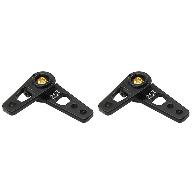 

【Flash Sale】2X Aluminum Alloy 25T Angle Adjustable Servo Arm Double Head Servo Horn For Futaba Savox Servo HSP HD Xcore RC Car