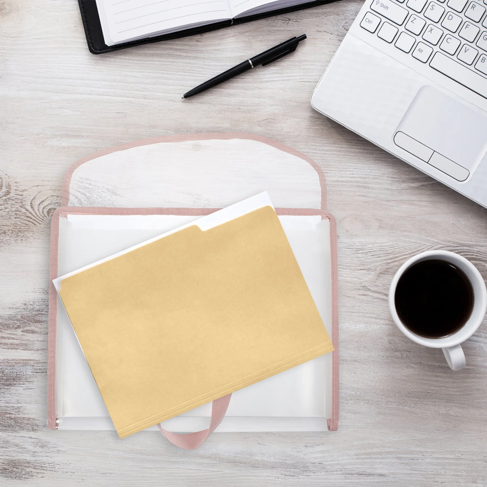 Large Capacity File Organizer Multi-Pocket Folder Portable File Bag Easy to Use for Documents Paper Storage Office Home