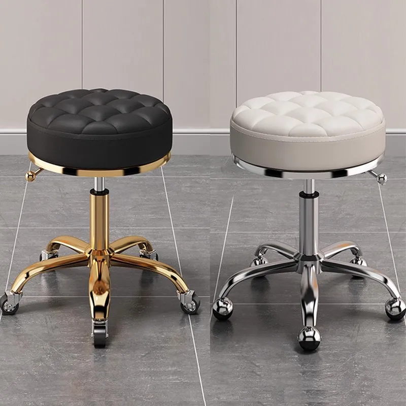 

Stool pulley rotating lift round stool makeup stool manicure barber chair bar stool big work stool hair chair