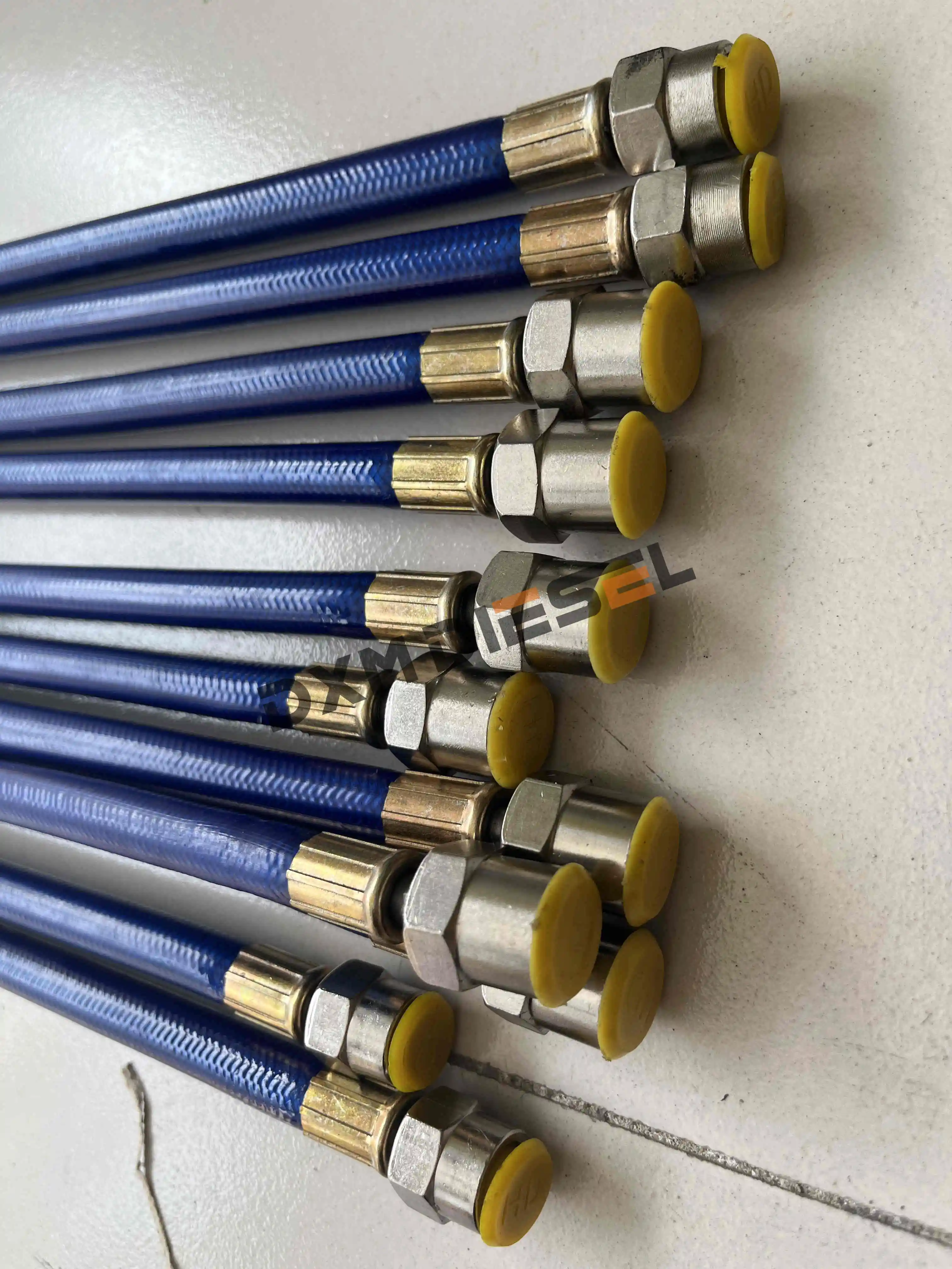 2500bar diesel high pressure oil tube for common rail test bench, 45cm 60cm 80cm 100cm 6*2mm diesel pipe, common rail part