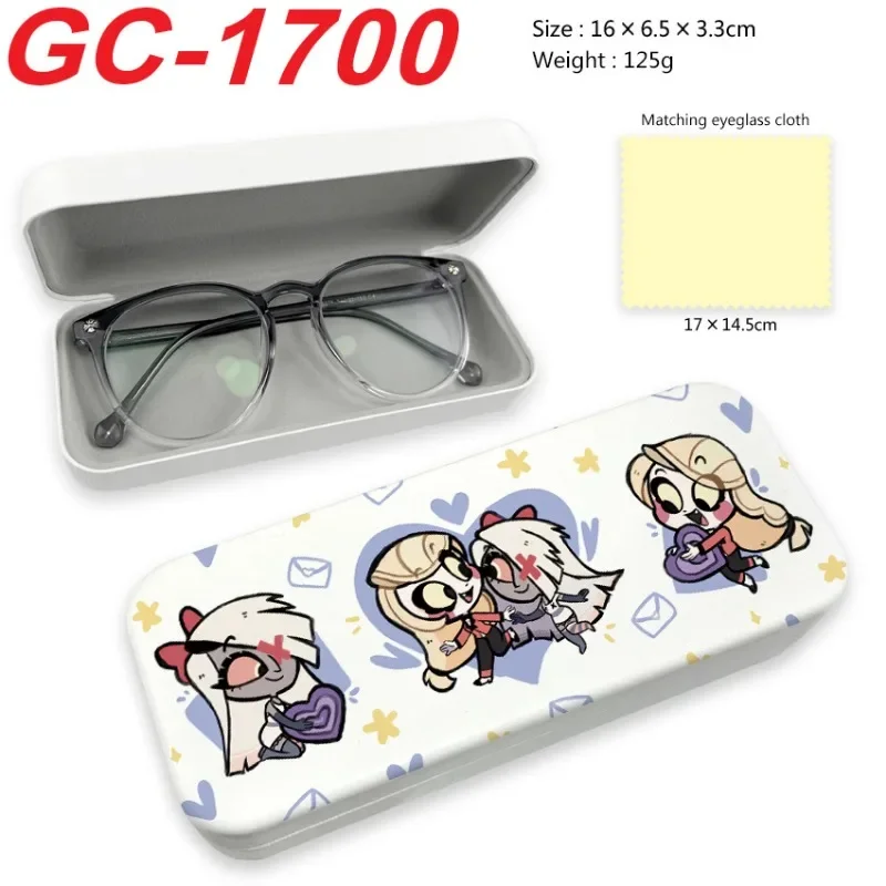 Hazbin Hotel Glasses Box Anime Figure Portable Men Women Cartoon Sunglass Case Fashion Glasses Storage Case Protective Cover