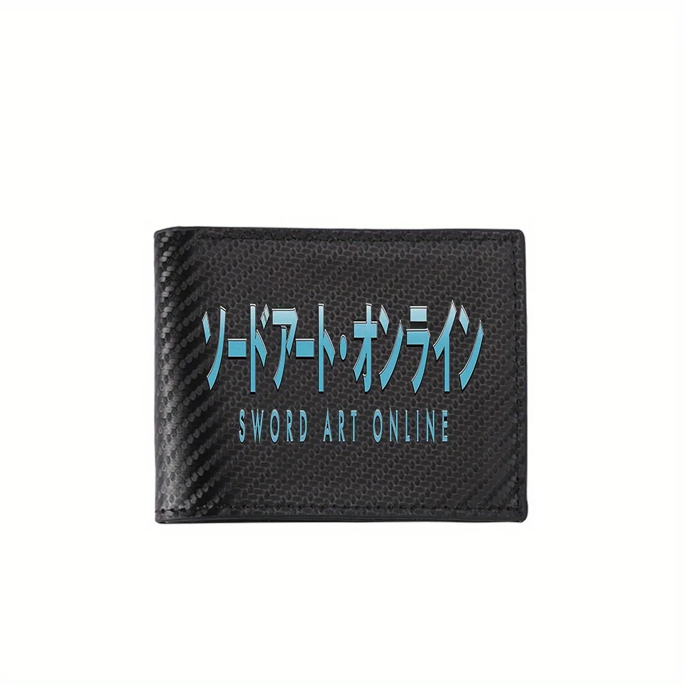 

Логотип знакового текста Sword Art Online. Мужские кошельки, простые деловые, современные, стильные, с принтом, подарки для отца, парня, Криса