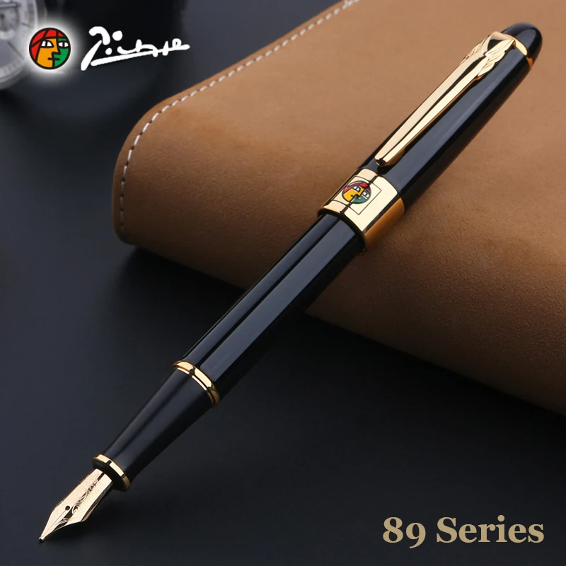 Pimio 89 Series Fountain Pen 14K Gold Fine Nib Luxury Elegant Calligraphy Pens Artwork Business Office Supplies Stationery Gift