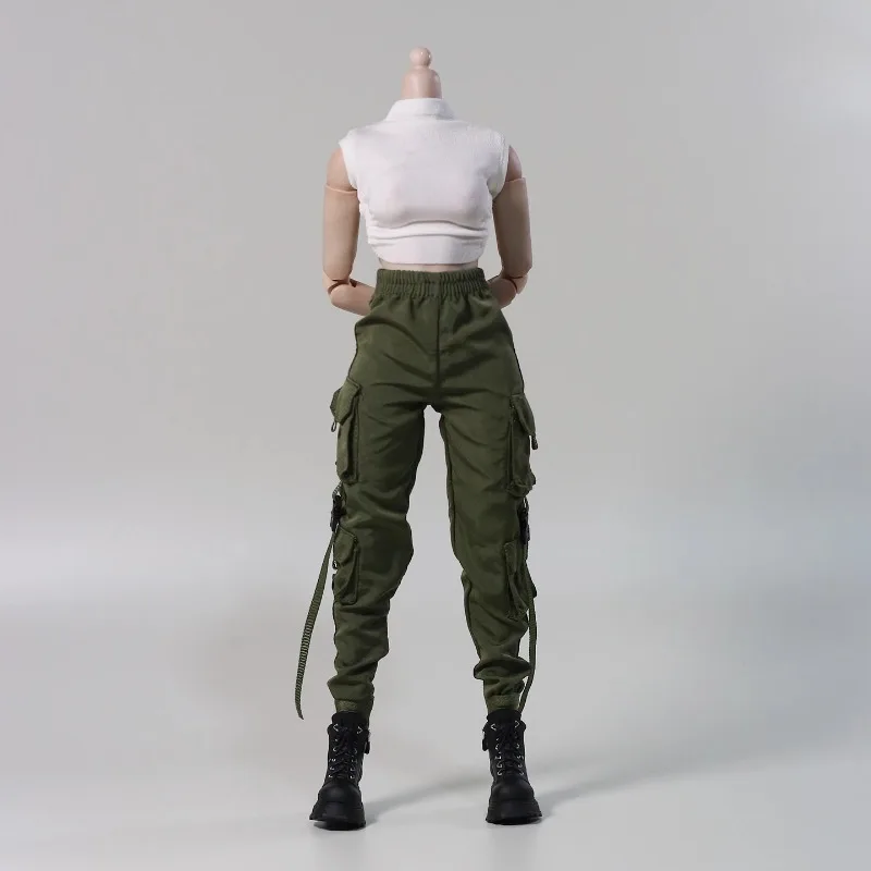 

1/6 масштаб, популярная модная футболка в стиле женщины-солдата-локомотива, комбинезон, модель костюма «сделай сам», для 12-дюймовых фигурок, тело