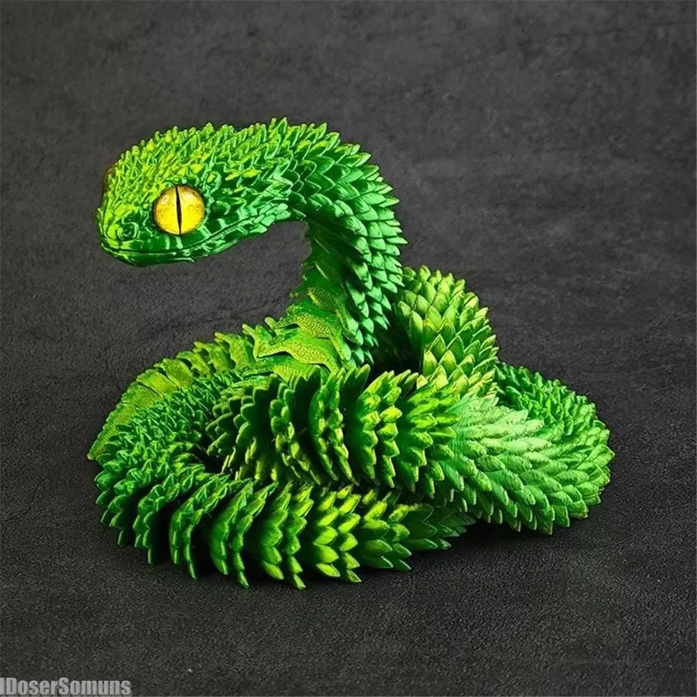 

Desk Decoration 3D Printed 65cm Cool Viper Multi-joint Movable Model Home Decoration Accessories Kids Toy Gift