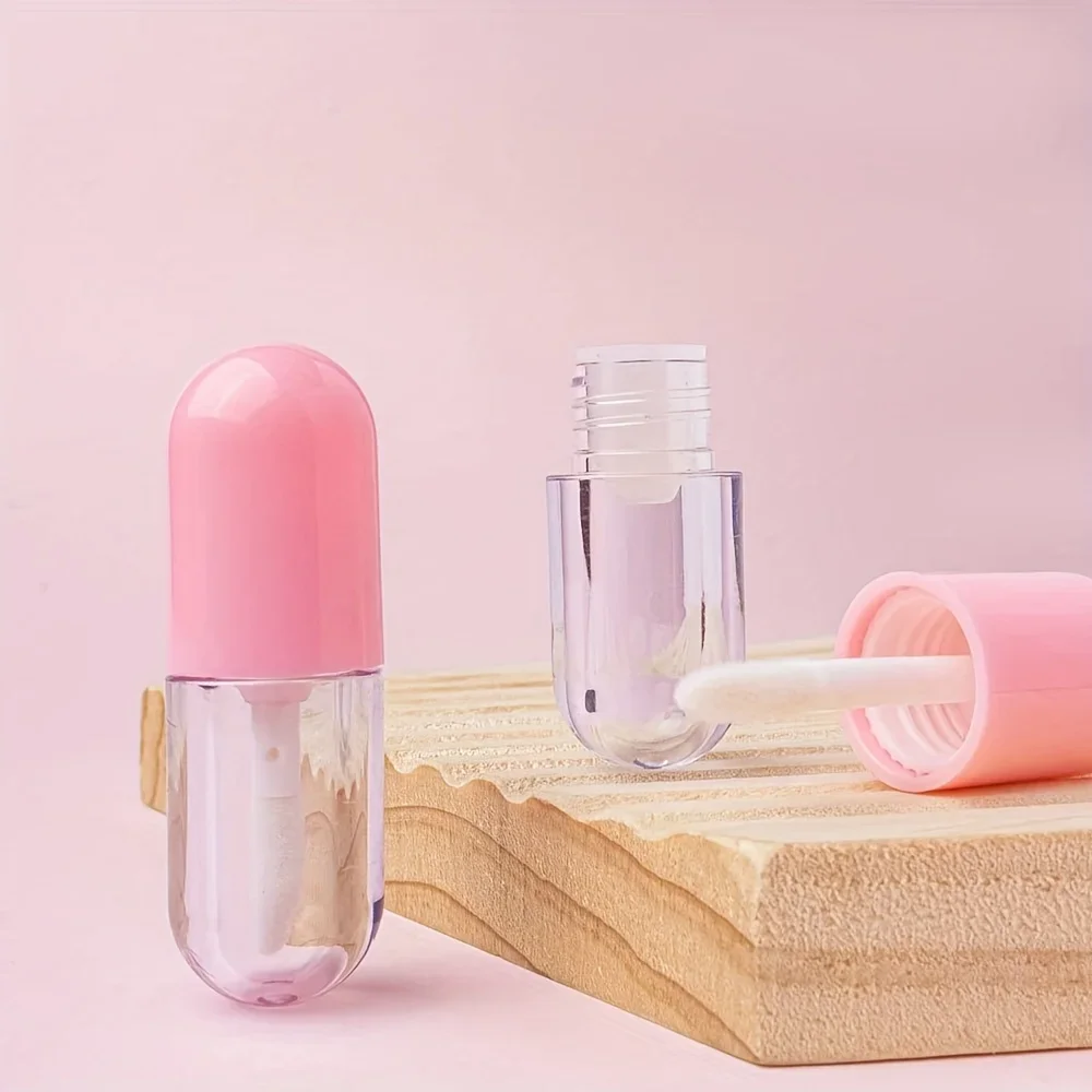 5/10 pieces 0.07 oz refillable mini lip gloss tube and lipstick bottle DIY lip oil travel transparent lipstick container