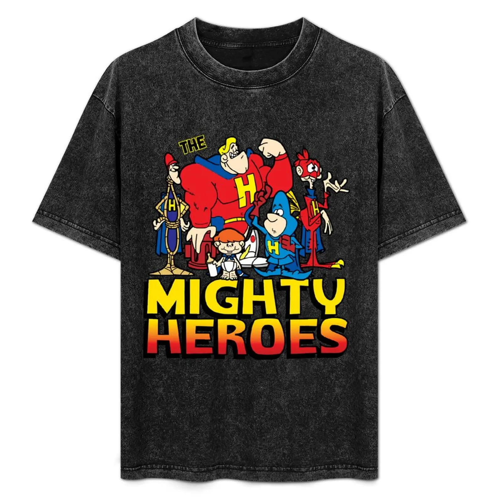 

Mighty Heroes Shirt Classic T-Shirt cute clothes plus size tops blue archive graphic shirts compression shirt men