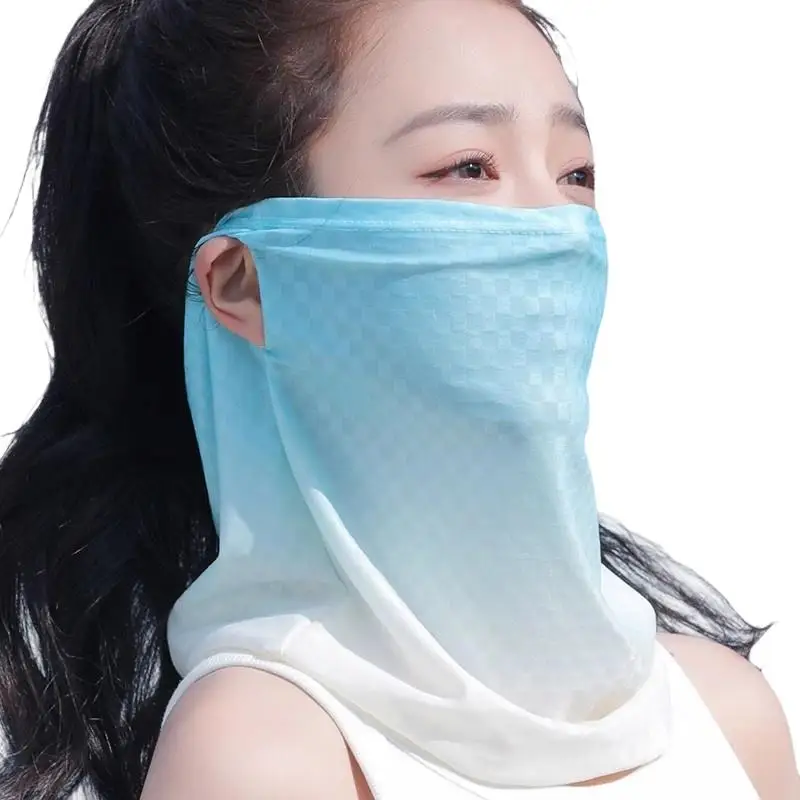 UV Protective Eye Corner Guard Integrated Design For Summer Outdoor Cycling Sun Protection Mask Neck Protector Breathable
