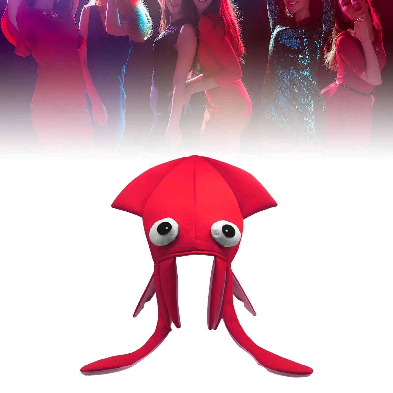 Chapeau de calmar, accessoire Photo, chapeaux fous pour carnaval, fête d'halloween, Festival, jeu de rôle