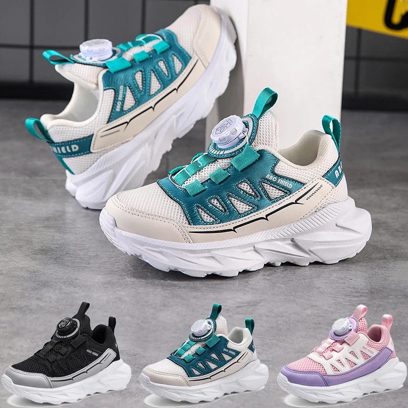 

Новые баскетбольные кроссовки для мальчиков, кроссовки для бега для мальчиков, легкая обувь, детская спортивная обувь, уличная обувь с вращающейся кнопкой