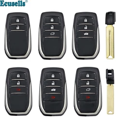 Ecusells 2/3/4B Smart Keyless Entry Custodia Chiave A Distanza Borsette Fob per Toyota Fortuner Highlander Hilux Camry Land Cruiser TOY12