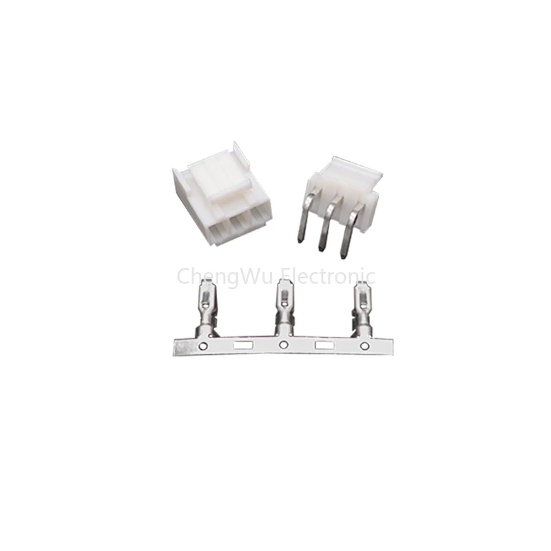 5sets VH 3.96mm Pitch 2P 3P 4P 5P 6P 7P 8Pin Curved Needle Male Plug + Female Housing + Terminals VH3.96 Connector