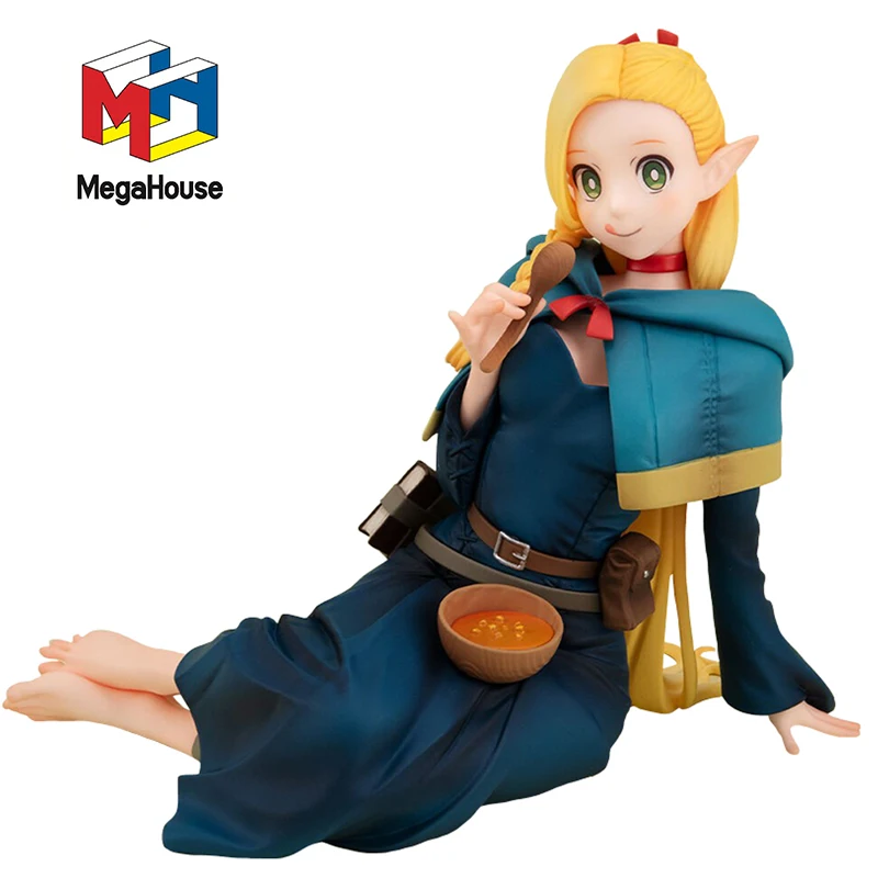 

Оригинальная кукла Megahouse MH Melty Princess Delicious in Dungeon Marcille Bishoujo, каваи, аниме-фигурка, модель из ПВХ, игрушки в подарок, 9 см