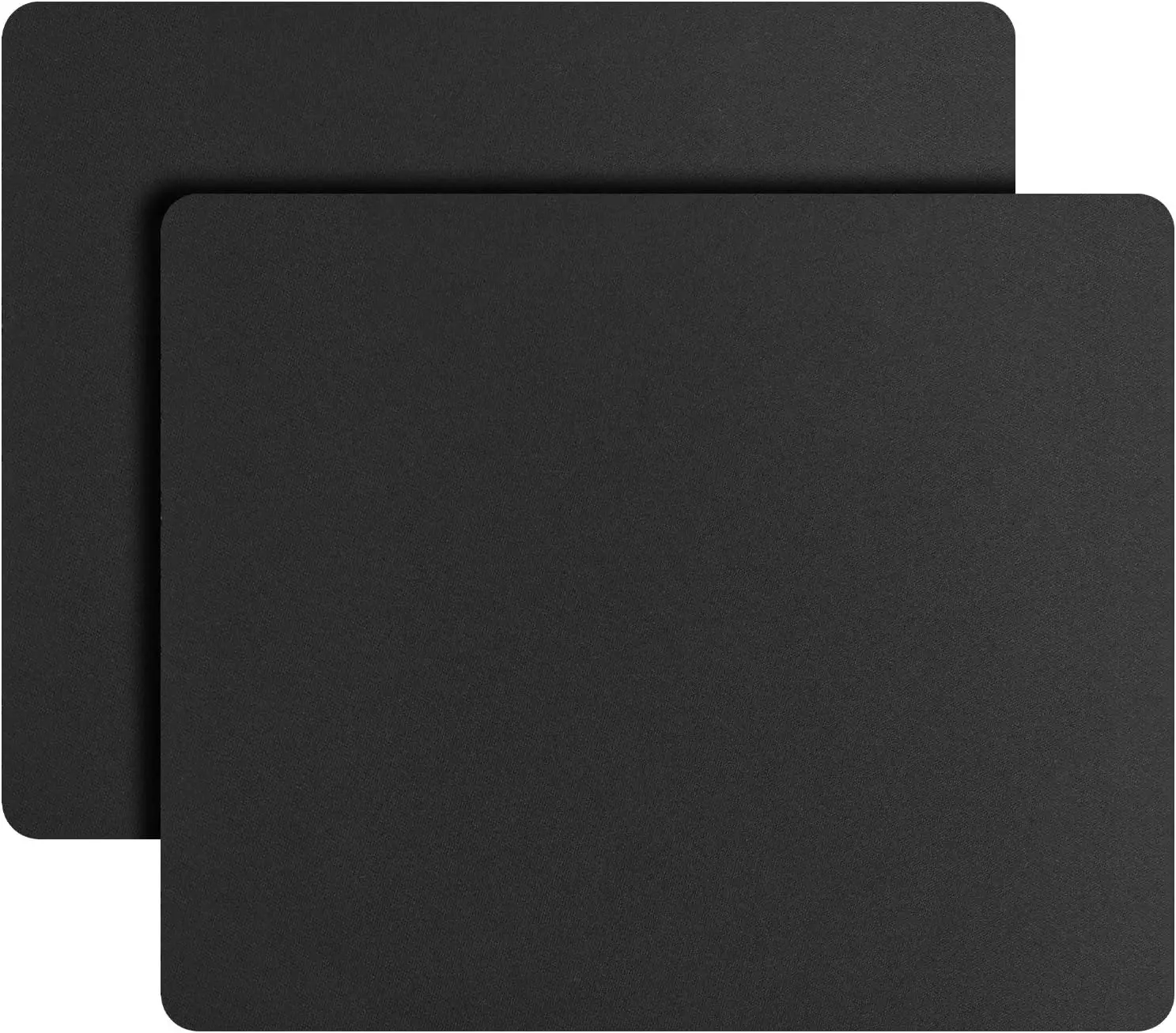 Premium Textured Mouse Pad 12.6x10.8x0.08in, Non-Slip Rubber Base, 2 Pack for Office & Home