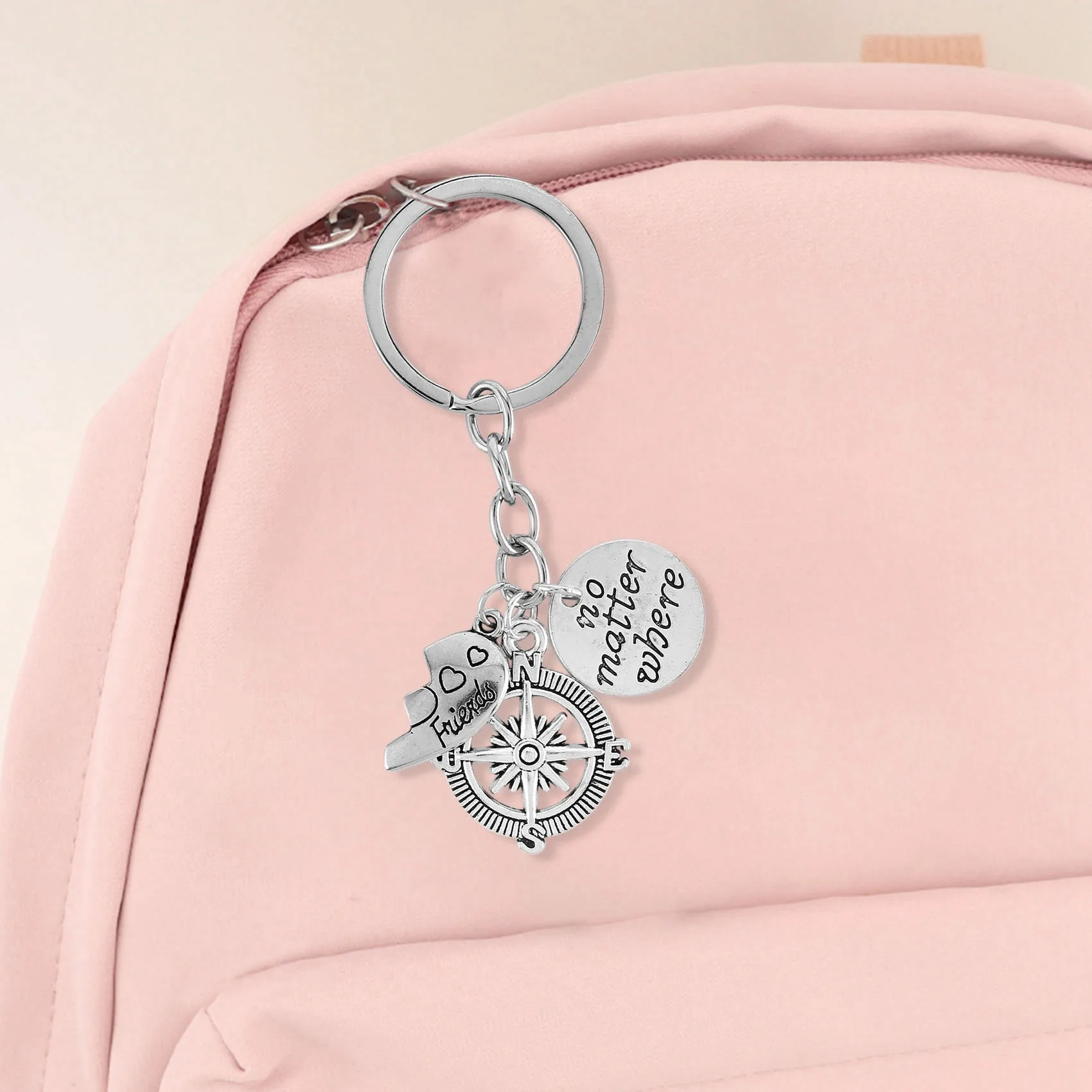 B94A BBF Best Friends Keychains Friendship Love Gift Keyrings For Women (2Pcs)