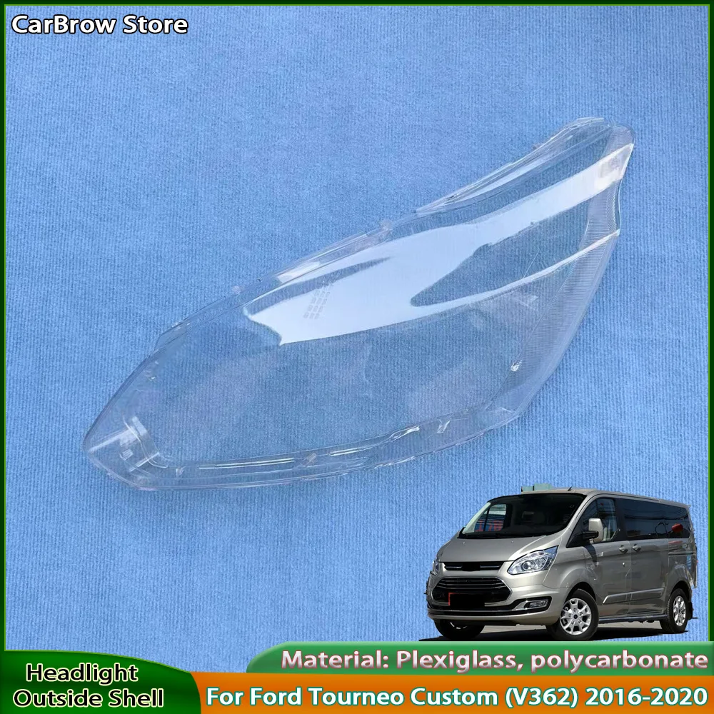 

Крышка передней фары, прозрачный абажур для Ford Tourneo Custom (V362) 2016-2020, абажур, линза из плексигласа