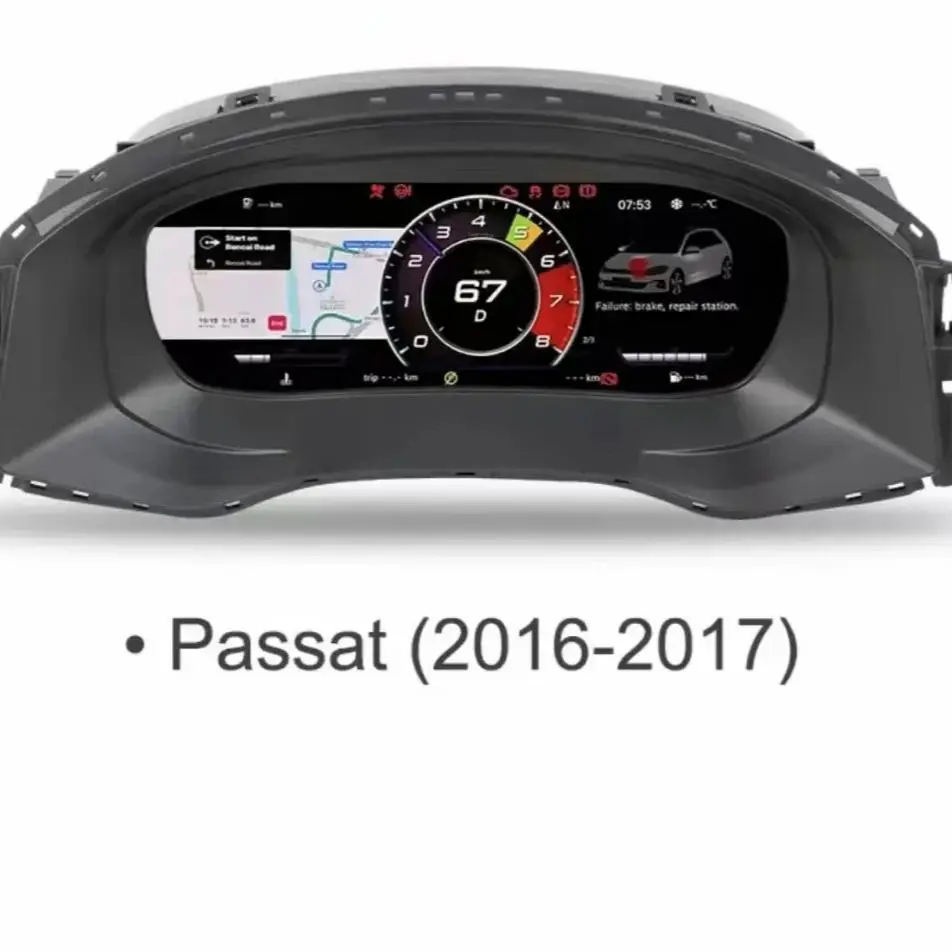 10.25 ''Lcd Digitaal Dashboardcluster Voor Volkswagen Passat 2016 2017 Jaar Ondersteuning Hdmi Carplay Radio Instrumentenpaneel
