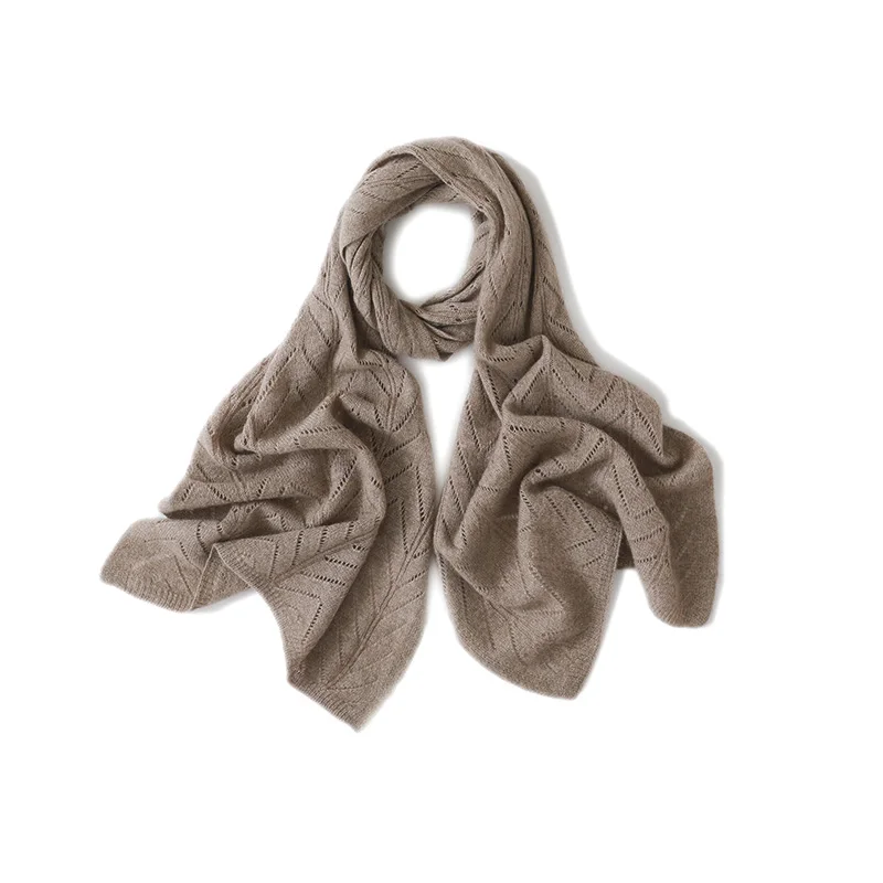 

Autumn Winter Wool Cashmere Scarf Pashmina Openwork Simple Big Scarves Wrap Shawl Cashmere Women Light-thin Outer Wraps Hijab