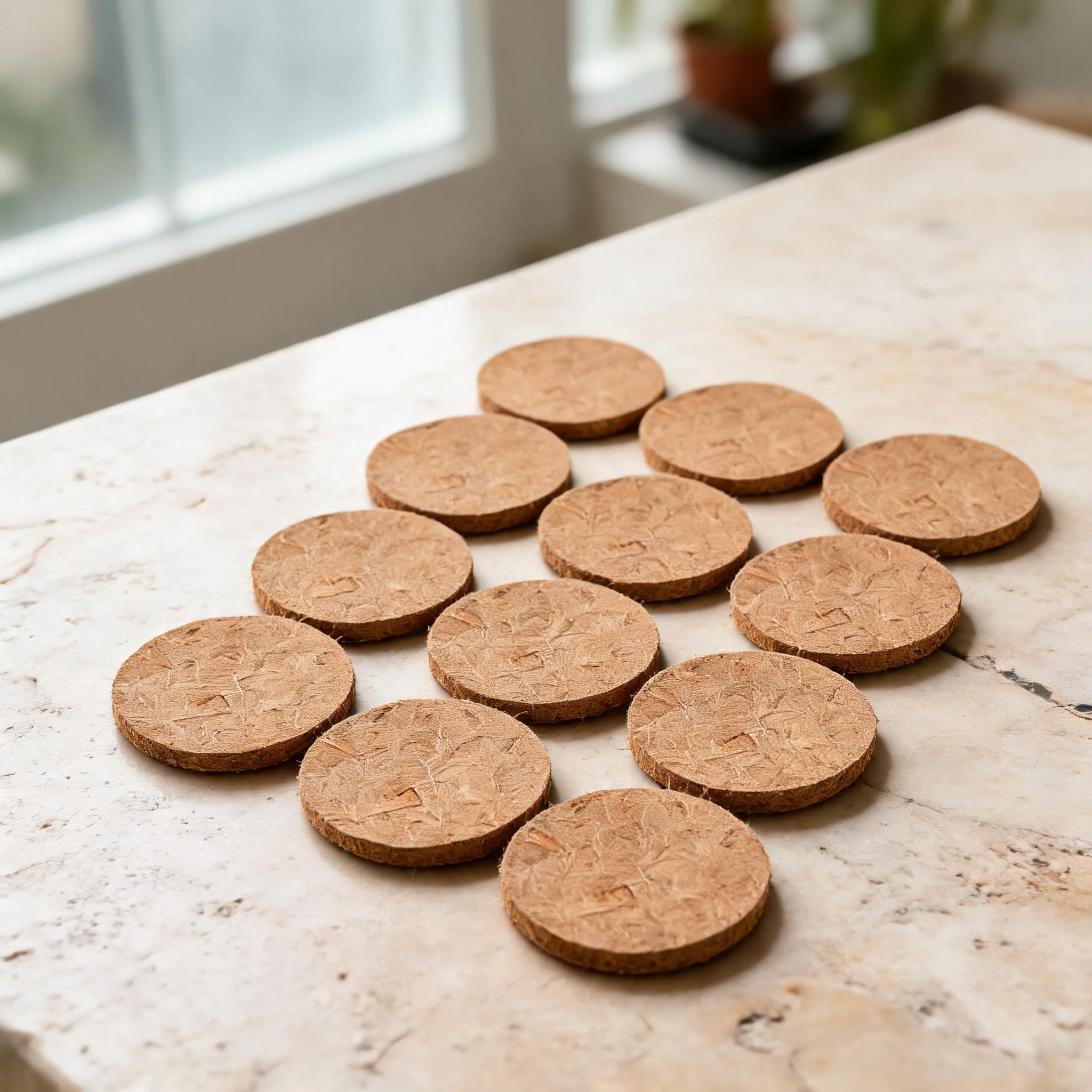 Cuttable Round Coconut Coir Plant Liner Breathable Mat For Pot Drainage Holes Coco Coir Fiber Tree Mulch Ring Protector