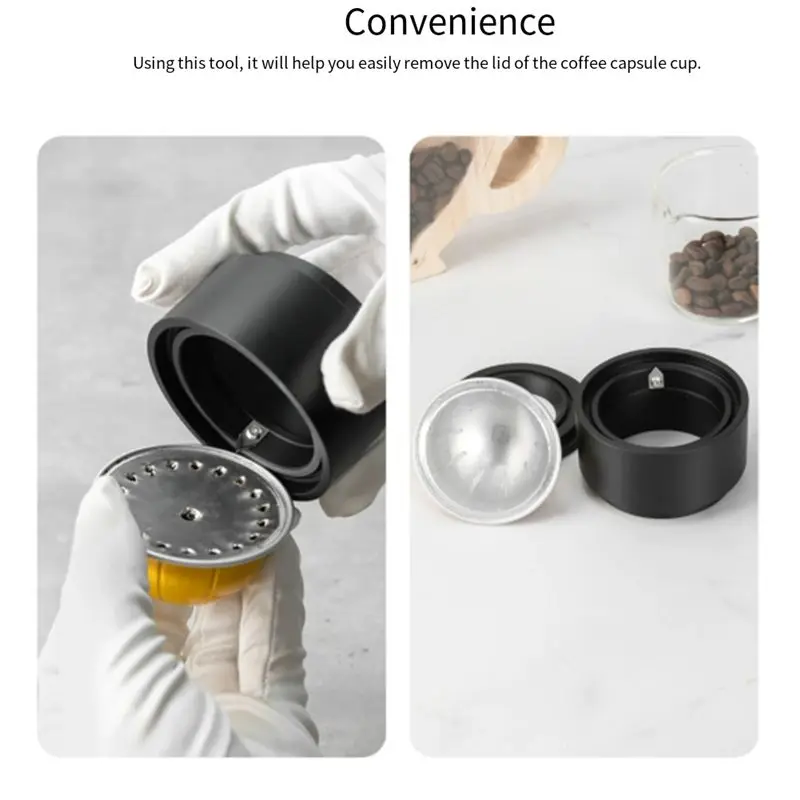ABZC-Faster Seal Tool For Nespresso Vertuo Pods For Nespresso Vertuo Plus Coffee Capsule Lid Opener Espresso B