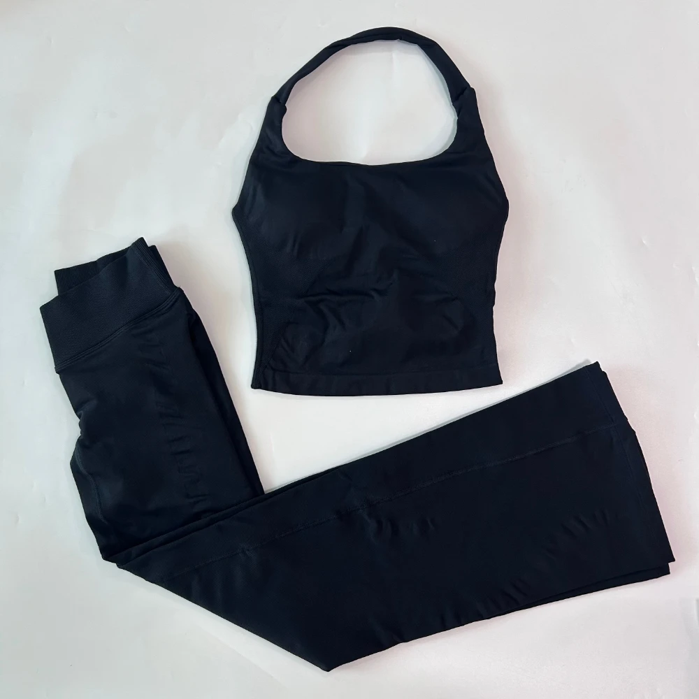Pericic 2-teiliges Set mit ausgestellten Leggings, Damen Gym Tanktops, Trainingsanzug, Fitnesskleidung, Workout-Set, Gym-Outfit, Yoga-Set – Detail 18