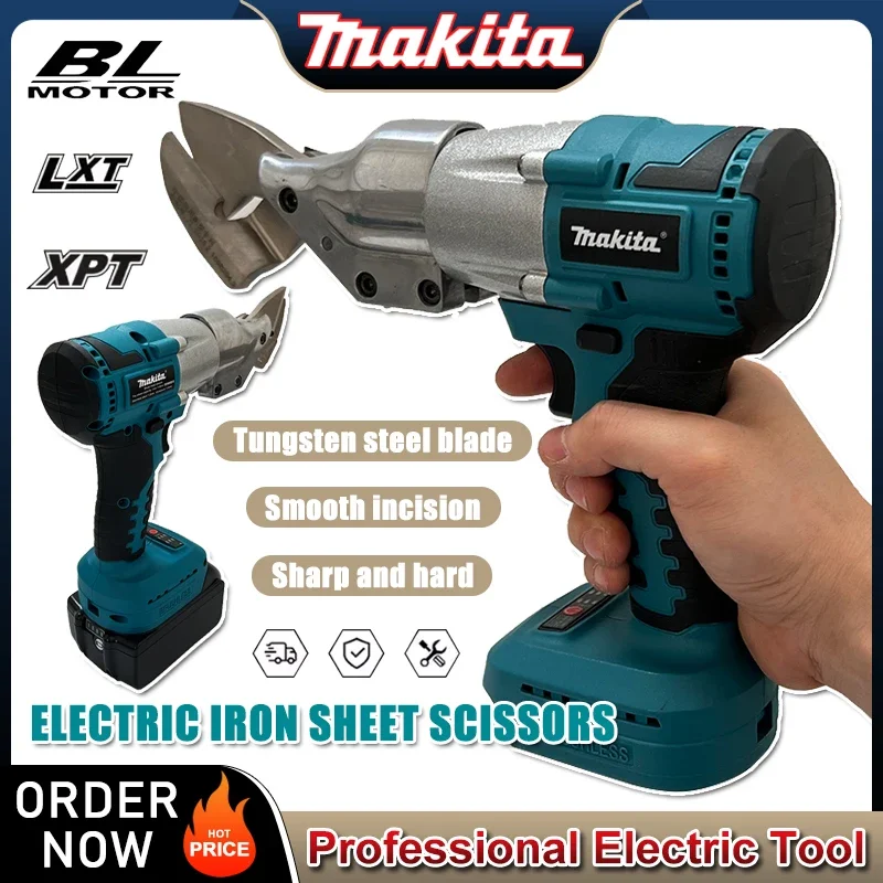 

Makita Brushless Electric Scissors Rechargeable Cordless Iron Sheet Scissors Cutting Tools Metal Sheet Shear Fit 20V Battery