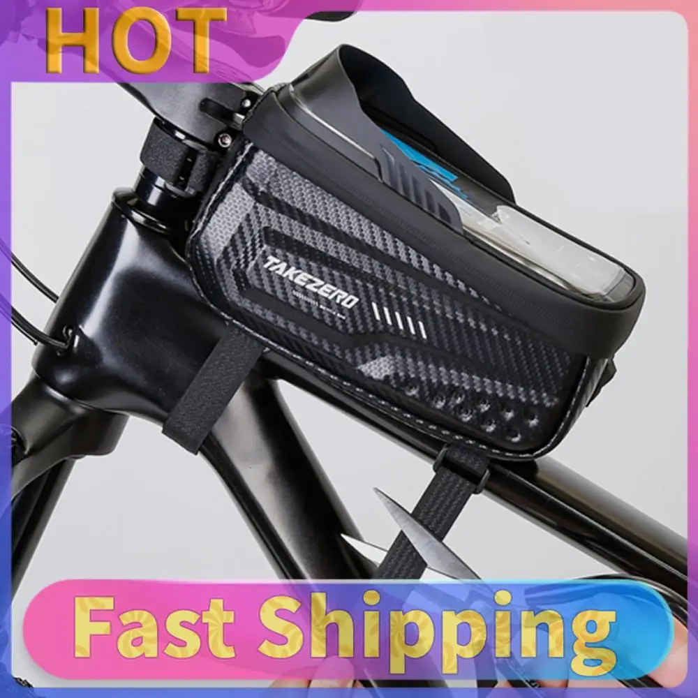 

1L Cycling Storage Pack Waterproof Bicycle Front Frame Bag 6.8 Inch Touch Screen Road Bike Accessories