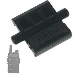 Baofeng-bloqueo de batería de plástico para walkie-talkie, accesorio de alta calidad, color negro sólido, para UV-5R, UV, 5R, UV-5RA, UV-5RE, 1 unidad