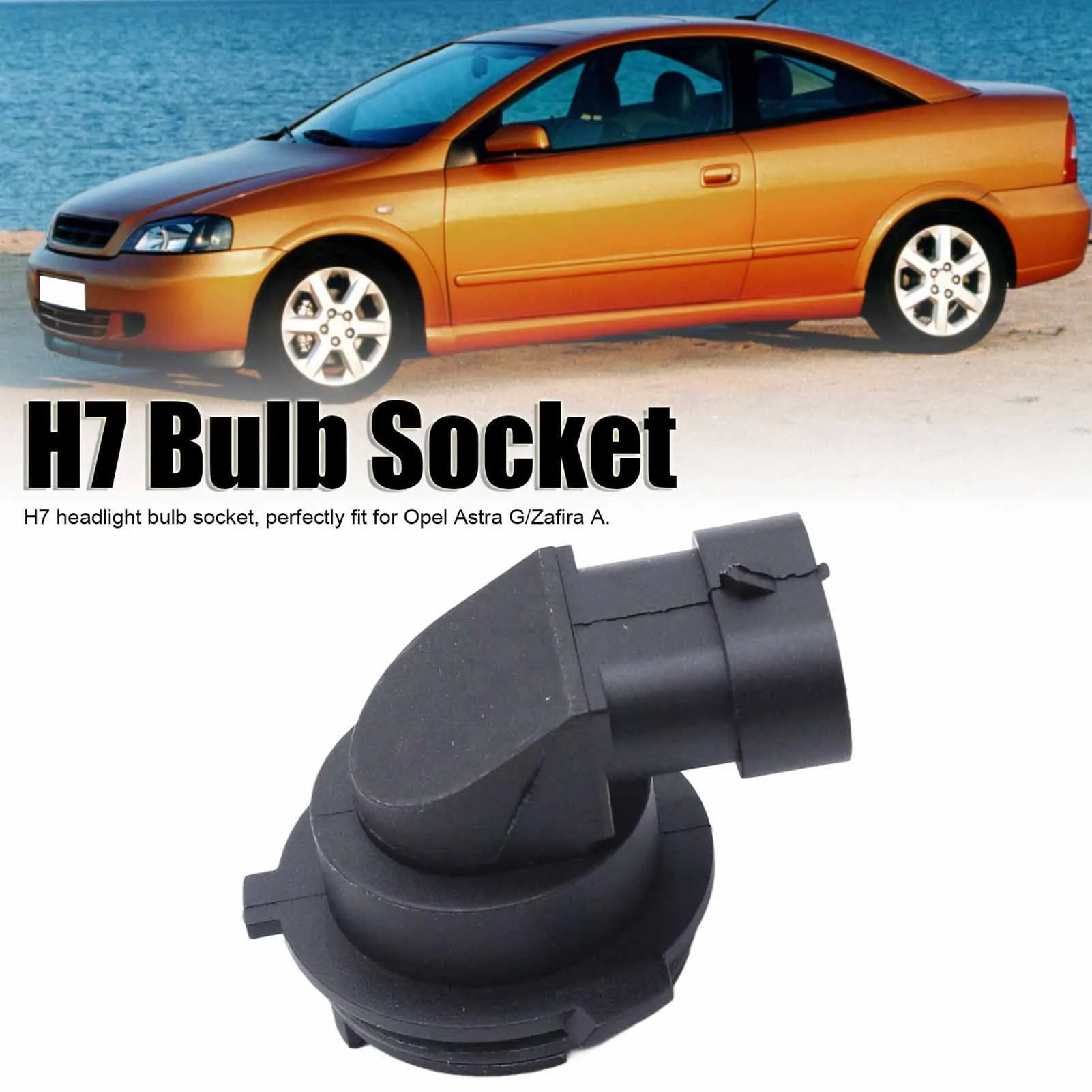 H7 Car Headlight Bulb Socket 1226084 Head Lamp Bulb Holder Replacement For Opel Astra G Zafira A