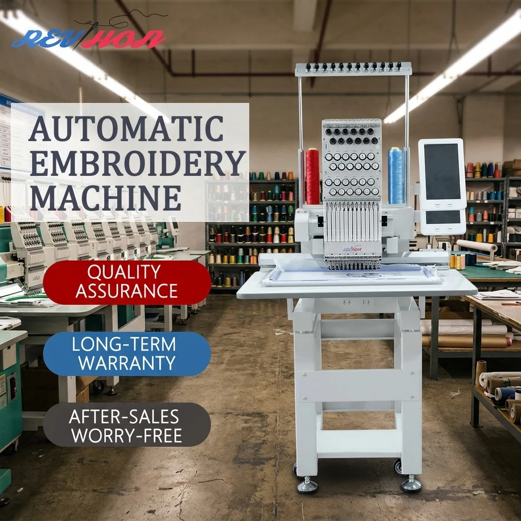 Fast Shipping 15 Needle 500*300mm Computerized Single Head Embroidery Machine