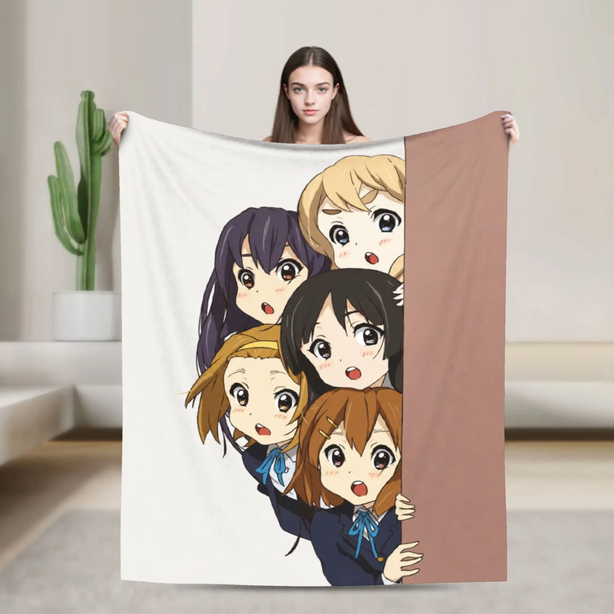 New Arrival K-On! k-on girls anime Blankets Ultra-Soft Flannel  Cozy Throw Blankets Machine Washable