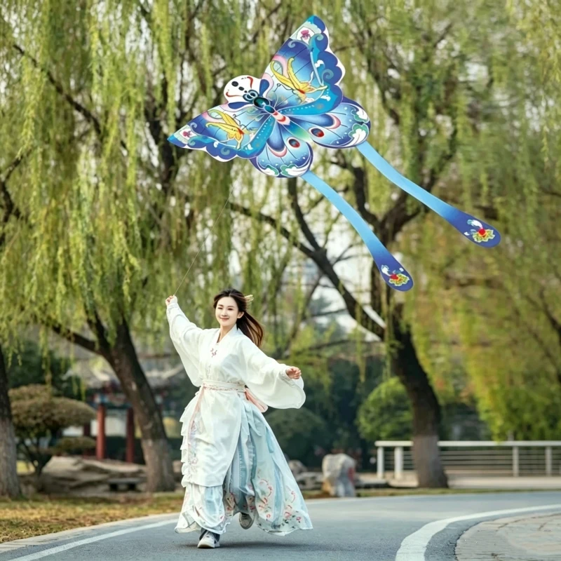 Colorful Butterfly Kites flying Outdoor sports game animal kite professional wind kites string line dragon kites factory cometa