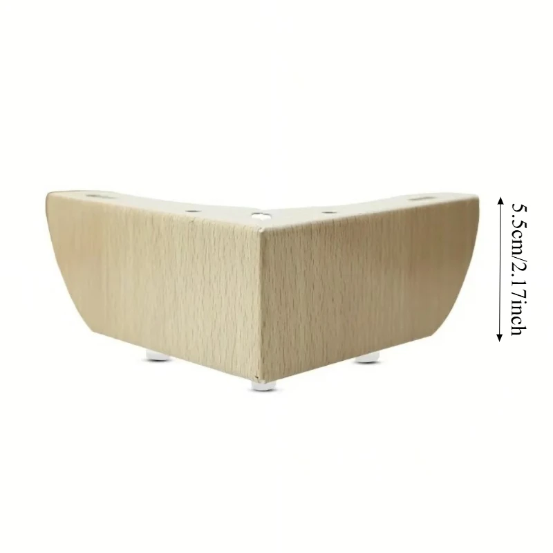 4PCS Wooden Furniture Leg Support For Sofa Table Pad TV Cabinet Drawers Bed Frame Dresser Desk Wardrobes Stand Foot In Wood
