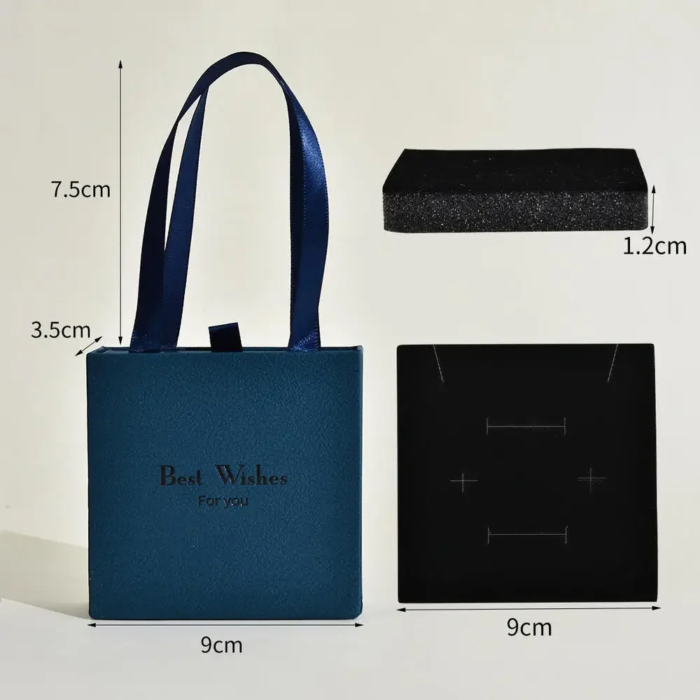 Jewelry Box With Tote Bag for Earring Ring Storage