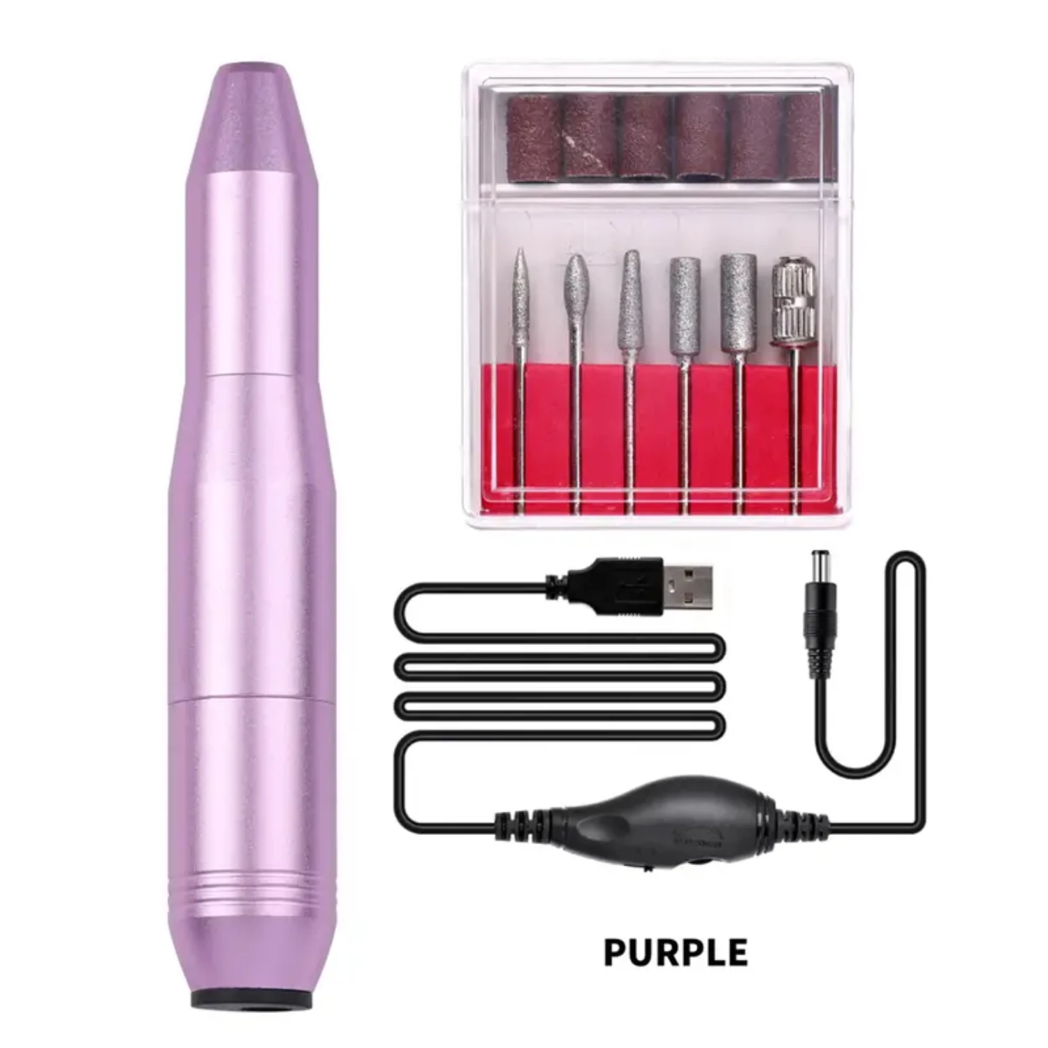 "Professional Portable Electric Nail Drill Machine, Rechargeable and Effective for Acrylic Gel Nails, Ideal for Manicure and Ped