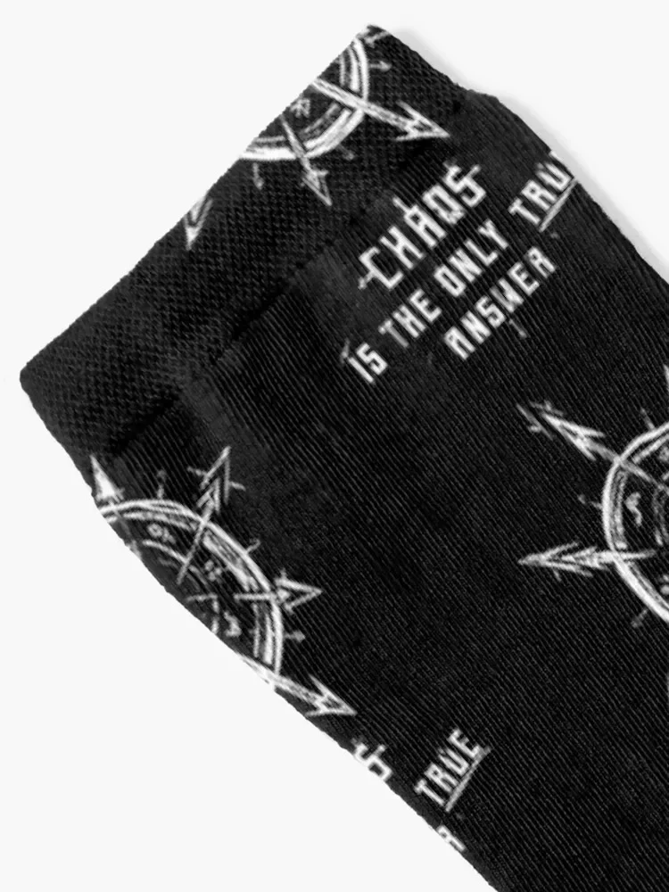 CHAOS IS THE ONLY TRUE ANSWER Socks Sports gift Men Socks Women's