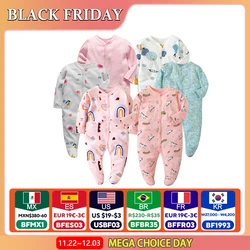 2024 Baby Romper Warm Jumpsuit Coverall Climbing Suit Foot Cover Newborn Baby Clothes Jumpsuit/climbing suit Ropa Bebes 0-12M