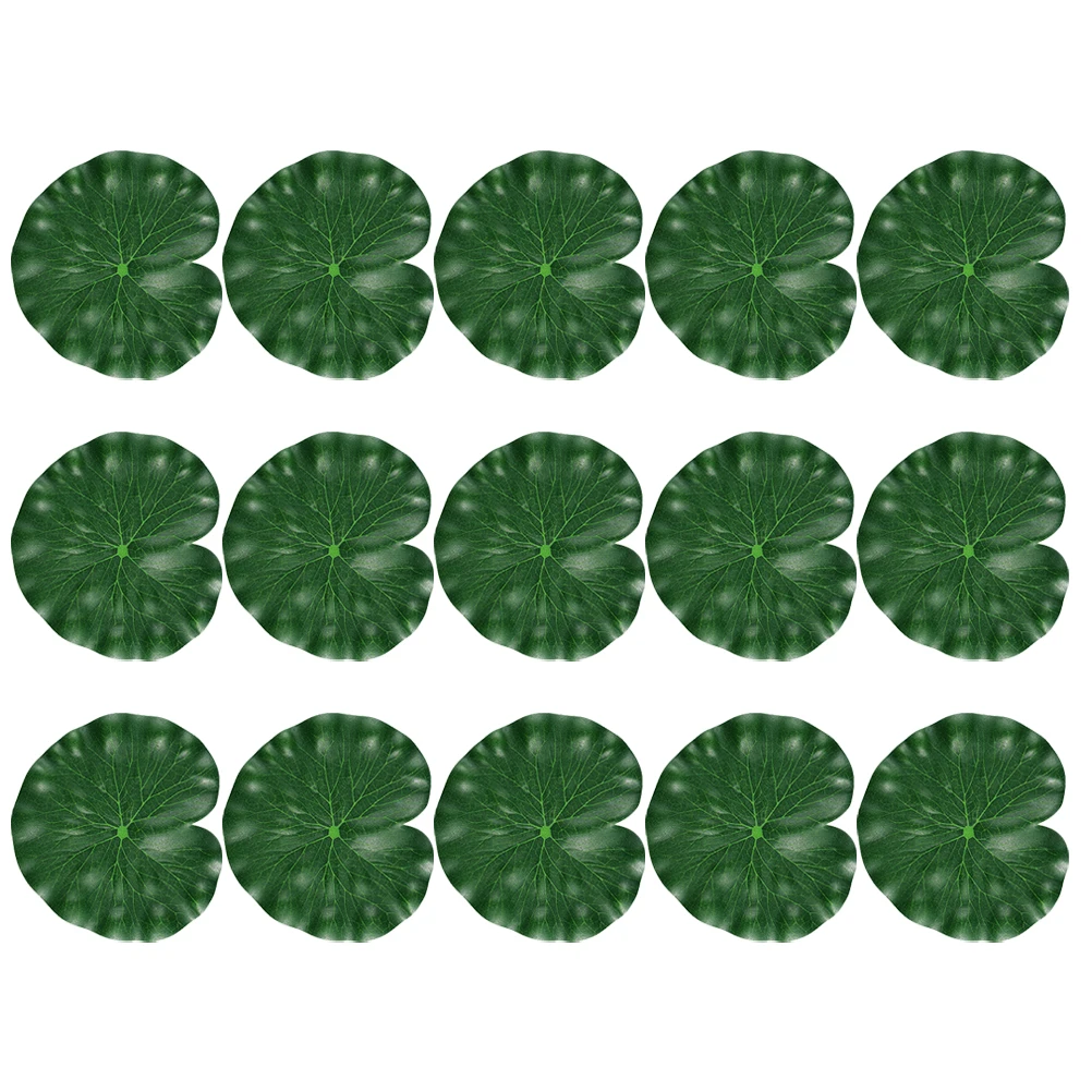 

15 Pcs Simulated Artificial Plants Pool Decor Leaves Faux Simulation