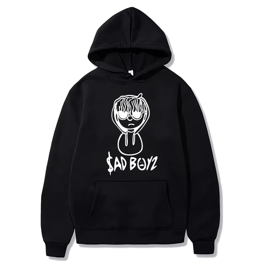 Hot sale Junior H Sad Boyz Sweatshirt Unisex vintage Fleece Long sleeve Hoodies Men Women Casual Oversized pullovers streetwear