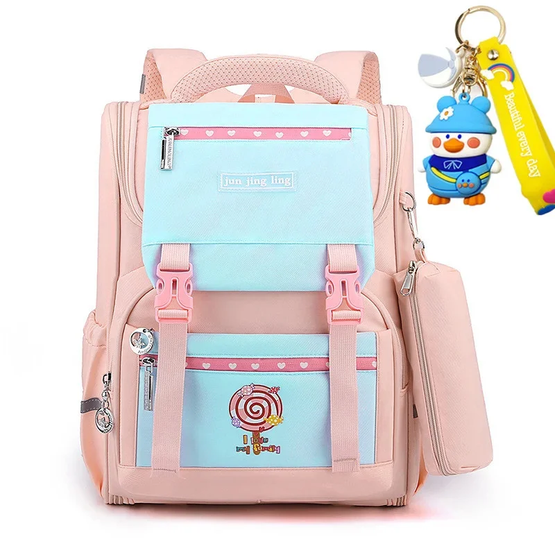 Mochila ortopédica para niños y niñas, morral para escuela primaria, morral para libros