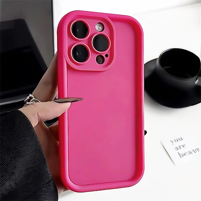 Luxury Soft Candy Color Liquid Silicone Phone Case For iPhone 11 12 13 14 15 Pro Max Plus 12 13 Mini  X XR XS Max 7 8Plus Cases