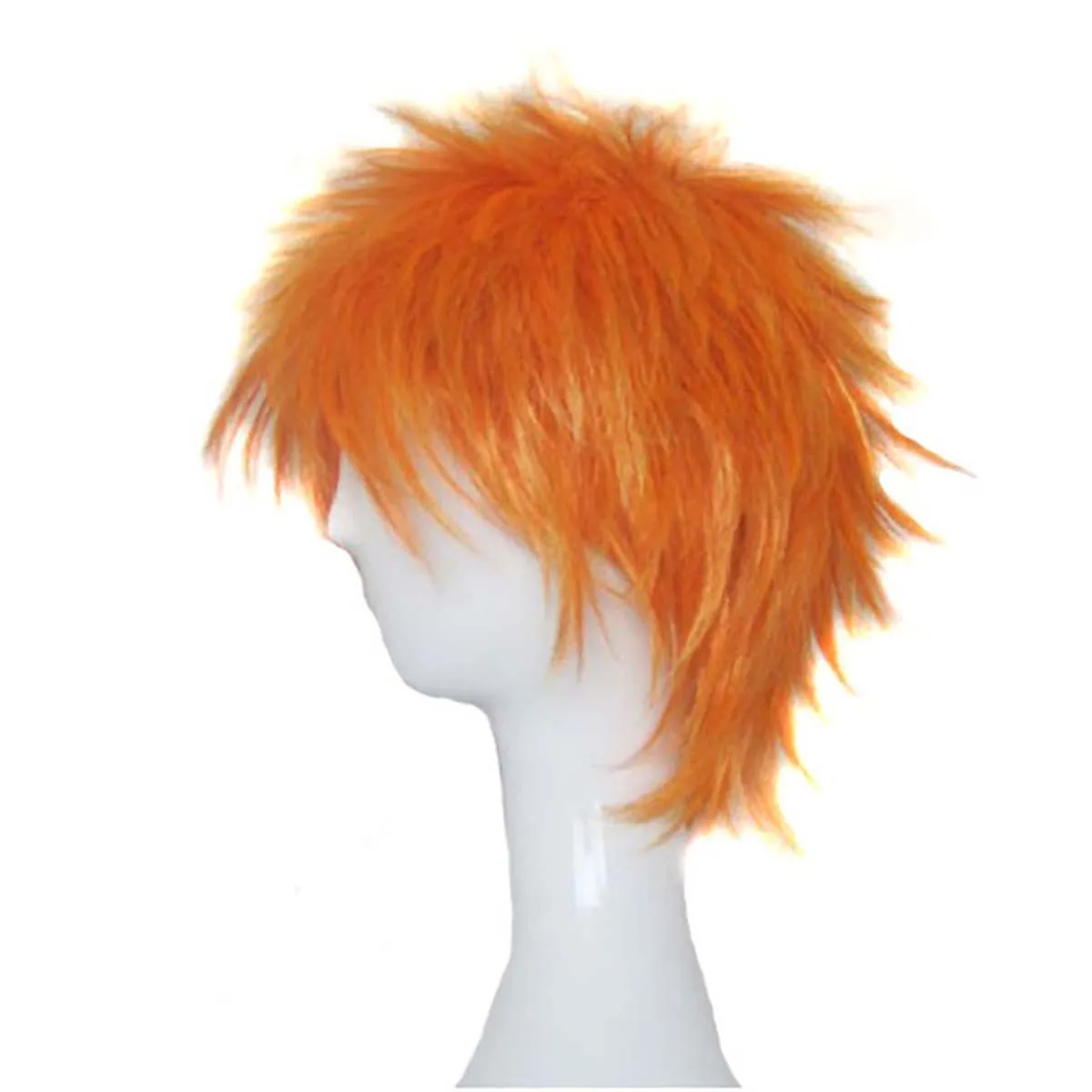ผู้ชาย BLEACH คอสเพลย์ Kurosaki Ichigo วิกผมสีส้ม