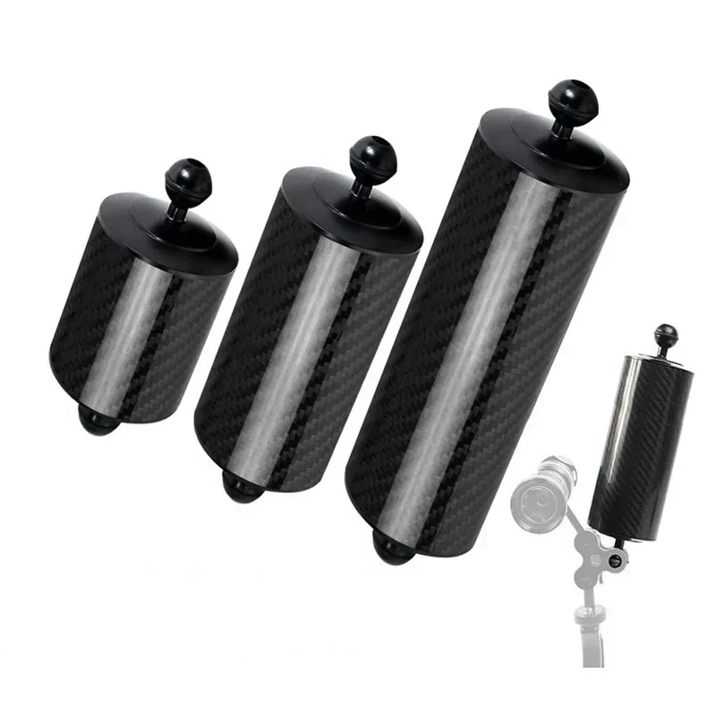 5/8/10inch D80mm Carbon Fiber Buoyancy Float Arms 1 inch Dual Ball Head Underwater Photography Accessories