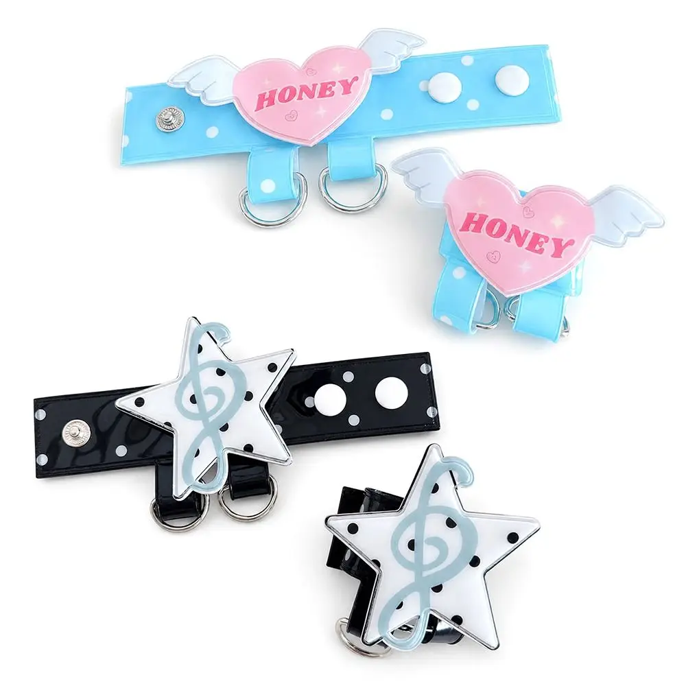 High Quality PVC Bag Extender Clip Polka Dot with Double D-Rings Bag Strap Hanger Bag Charm Holder Itabag Accessory