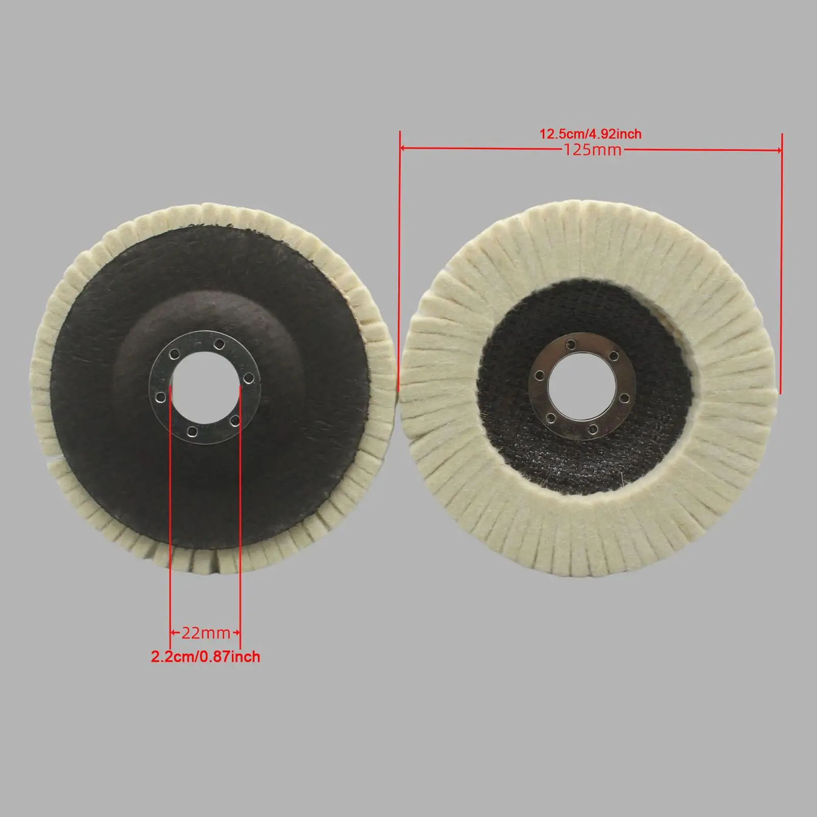 Wool Polishing Wheel Disc Thick Polishing Pad for Furniture Car Jewelry