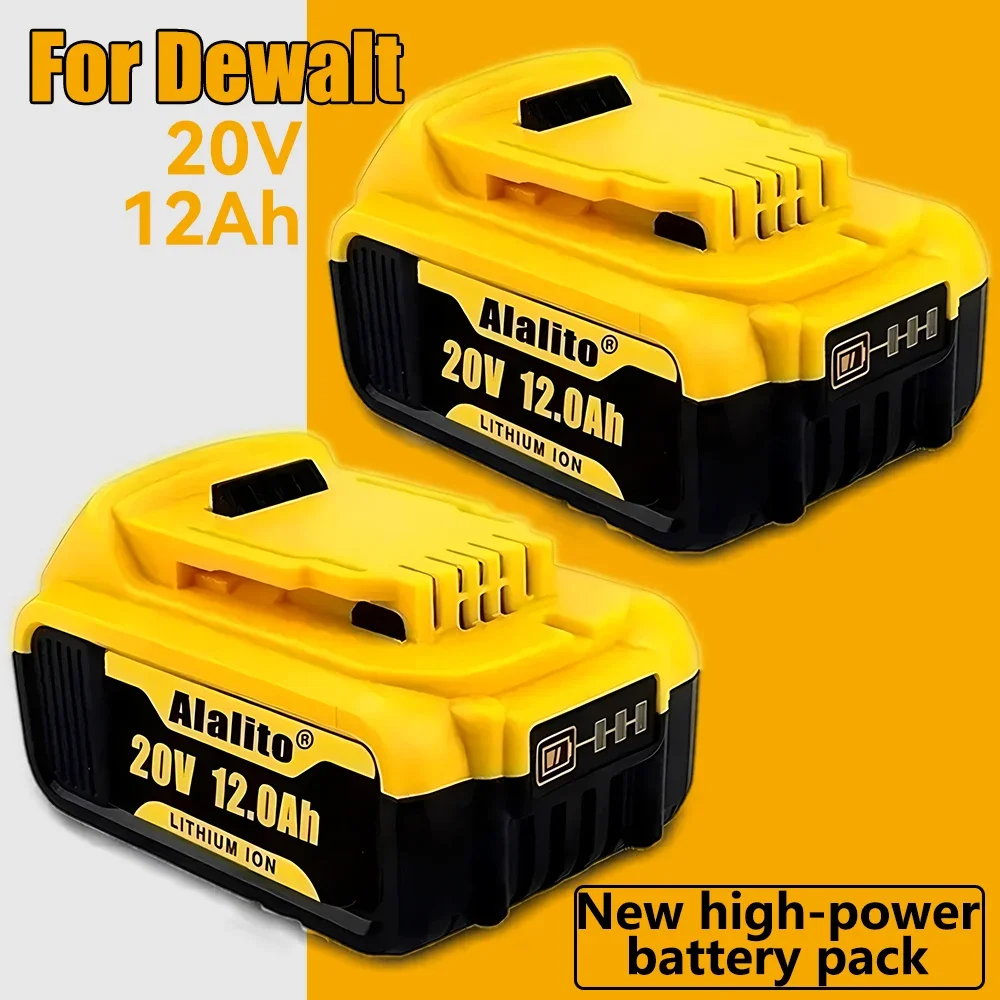 

Аккумулятор для электроинструментов Dewalt 18 в/20 в 12000 мАч, перезаряжаемые аксессуары для электроинструментов, литиевые батареи, замена DCB200 DCB184