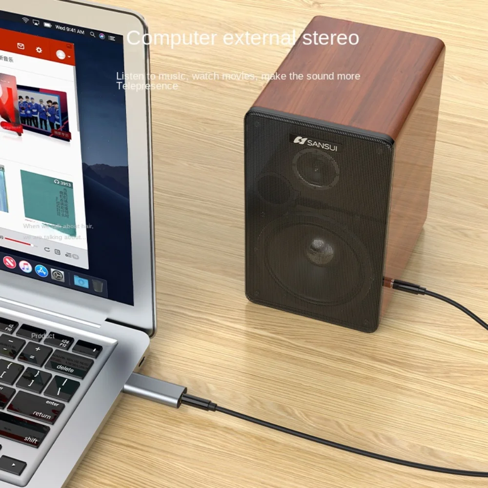 

USB-адаптер для наушников 3,5 мм 3,5 мм, внешний стереозвук, адаптер для наушников, мини-портативный проводной конвертер для гарнитуры