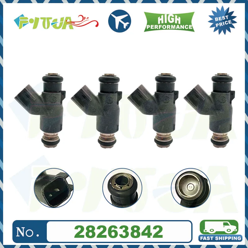 

4pcs Fuel injector Nozzle OEM 28263842 for Jinbei Hiace Forton 4G20 4Y 4G19 V19